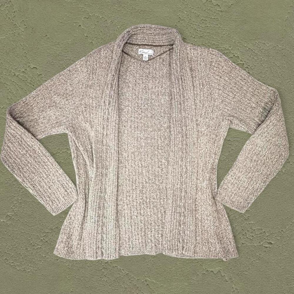Kim rogers brown cardigan knit